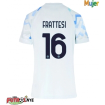 Camiseta Inter Milan Davide Frattesi #16 Visitante Equipación para mujer 2025-26 manga corta